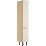 kochstation Apothekerschrank KS-Lucy 30 x 58,1 x 211,8 cm Beige