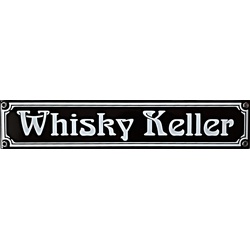 Elina Email Schilder Metallschild "Whisky Keller", (Emaille/Email)