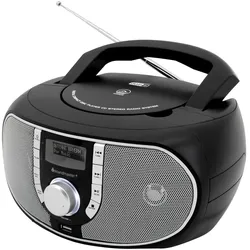 Soundmaster SCD1700SW tragbares Radio mit CD-Player MP3 Hörbuchfunktion DAB+ UKW-Radio USB-Anschluss Kopfhöreranschluss Einschlaffunktion