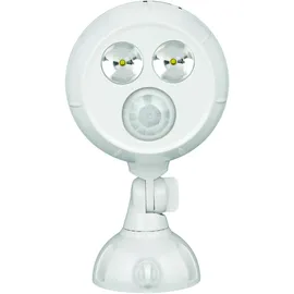 Mr Beams Außenstrahler Kunststoff H 16,5 cm 2er Set weiß