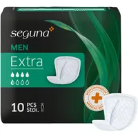 SEGUNA MEN Extra, Inkontinenzeinlagen für Männer, Inkontinenz Slipeinlagen, Hygiene-Einlagen bei leichter bis mittlerer Blasenschwäche (Sparpaket (8 x 10 Stück))