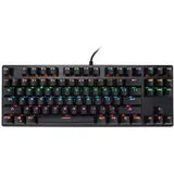 Goshyda Mechanische Tastatur, USB Wired 87 Tasten RGB Mechanische Gaming-Tastatur, Für PC Gamer Computer, RGB LED Hintergrundbeleuchtete Wired Mechanical Gaming Keyboard