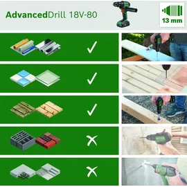 Bosch Akku-Bohrschrauber Advanced Drill 18 V-80 Solo
