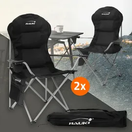 Hauki Campingstuhl 2Er Set Schwarz