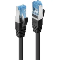 Lindy 47182 RJ45 Netzwerkkabel, Patchkabel CAT 6a S/FTP 7.50 m Schwarz