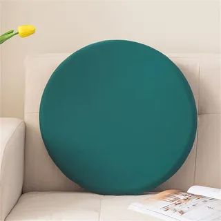 PEIHUODAN Sitzkissen Rund Memory Schaum Bodenkissen Kinder Weich Waschabar Abnehmbares Rund Stuhlkissen Kissenbezug Für Indoor Büro Stuhl Outdoor Gartenstühle Sitzpolster (Grün,30x3cm)