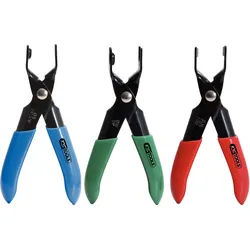 KS Tools Kraftstoffleitungs-Zangen-Satz für Steckkupplungen, 3-tlg - 115.1090