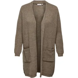 ONLY CARMAKOMA CARJADE Strickjacke Braun XL