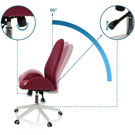 HJH Office Avea I Stoff Bordeaux