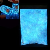 Fluoreszierendes Pulver Selbstleuchtend 100g, Nachtleuchtende Pigmente Leuchtpulver professionelle Leuchtpigmente Neon Lichter dunkle Pigmente, phosphoreszierend und ungiftig
