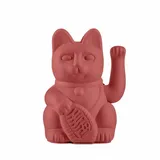 donkey Winkekatze Berry Red - Lucky Cat, Maneki Neko | | Symbol für Liebe & Glück | Modernes Deko-Highlight