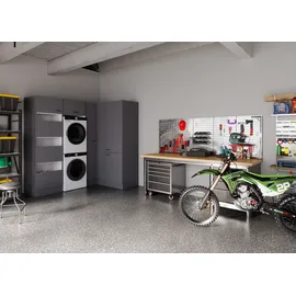 OPTIFIT Waschsäulen-Set Kiel420 213,2x150 x210 x57,1 cm Anthrazit Matt