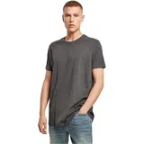 Build Your Brand Herren T-Shirt Round Neck, Männer Basic T-Shirt mit Rundhalsausschnit, Regular Fit, Baumwolle, Charcoal, XL