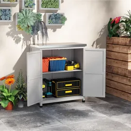 modfu Gartenschrank 40 x 92 x 79 cm Grau