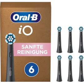Oral-B iO Sanfte Reinigung Aufsteckbürste schwarz 6 St.