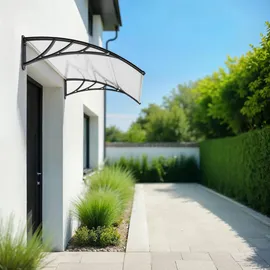 Tectake Vordach 150 x 93 cm transparent