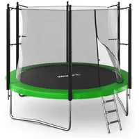 UNIXFIT Gartentrampolin Unix Line Outdoor Trampolin 244/305/366, Ø 366 cm, mit Leiter und Innensicherheitsnetz 366 cm