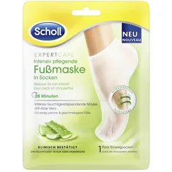 Scholl Expert Care Intensiv Pflegende Fussmaske in Socken Aloe Vera 2ST