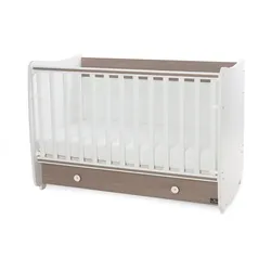 Lorelli Babybett Dream 60 x 120 cm umbaubar Schreibtisch Kinderbett Schaukelbett braun weiß