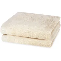 Ross Doubleface, Uni/Streifen Kinderhandtuch 50 x 100 cm beige