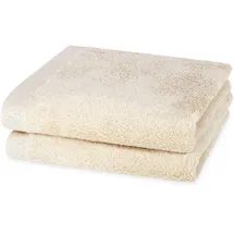 Ross Doubleface, Uni/Streifen Kinderhandtuch 50 x 100 cm beige