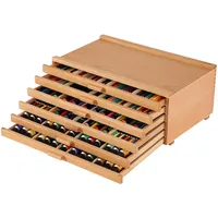 Viswin 6-Schublade Holz Künstler Supply Storage Box mit abnehmbaren
