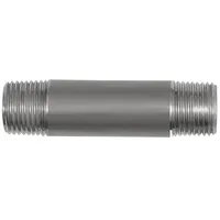 Riegler Rohrdoppelnippel, R 1/2, Länge 60 mm, Edelstahl 1.4571