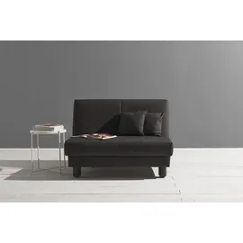 Ell + Ell Schlafsofa »Enny Liegefläche Breite 120 oder 140 cm, Liegehöhe 45 cm, Füße schwarz, bei Breite 140 cm Rückenlehne wahlweise mit Relaxfunktion grau