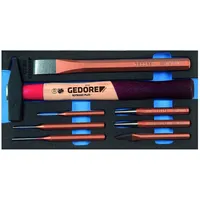 Gedore 1500 CT1-350 Meißel-Sortiment in Check-Tool-Modul