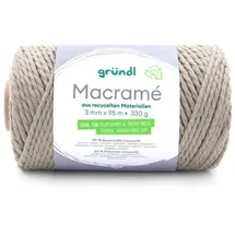 Gründl Macramé Garn Khaki 330 g