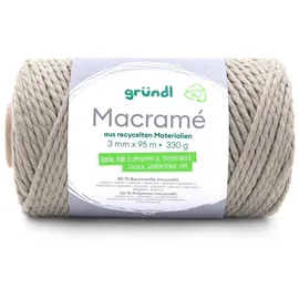 Gründl Macramé Garn Khaki 330 g