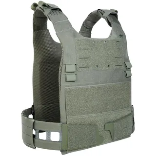 Tasmanian Tiger TT Plate Carrier LP LC Frame IRR Ultraleichter und besonders Flacher Plattenträger mit Tegris und Molle-System für SAPI-Platten bis 30 x 25 cm, Steingrau-Oliv IRR
