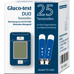 GLUCO TEST DUO Teststreifen 25 St Teststreifen