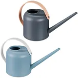 Relaxdays Gießkanne Zimmerpflanzen 1,7 l 2er Set