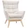 miliboo Sessel BRODY Polyester/Schaumstoff 70 x 70 x 70 cm Beige