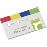 Q-Connect Haftmarker KF01225, 25x45mm, 4-farbig sortiert, ohne, rechteckig 5705831012257 Q-connect 160 Stück