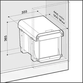 EKOTECH Ekko Front 40 8 l Grau