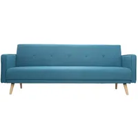 miliboo Sofa verstellbar 3 Plätze skandinavisches Design Blaugrün ULLA