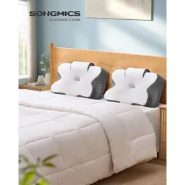 Songmics Nackenkissen Memory Foam 60 x 40 cm Grau