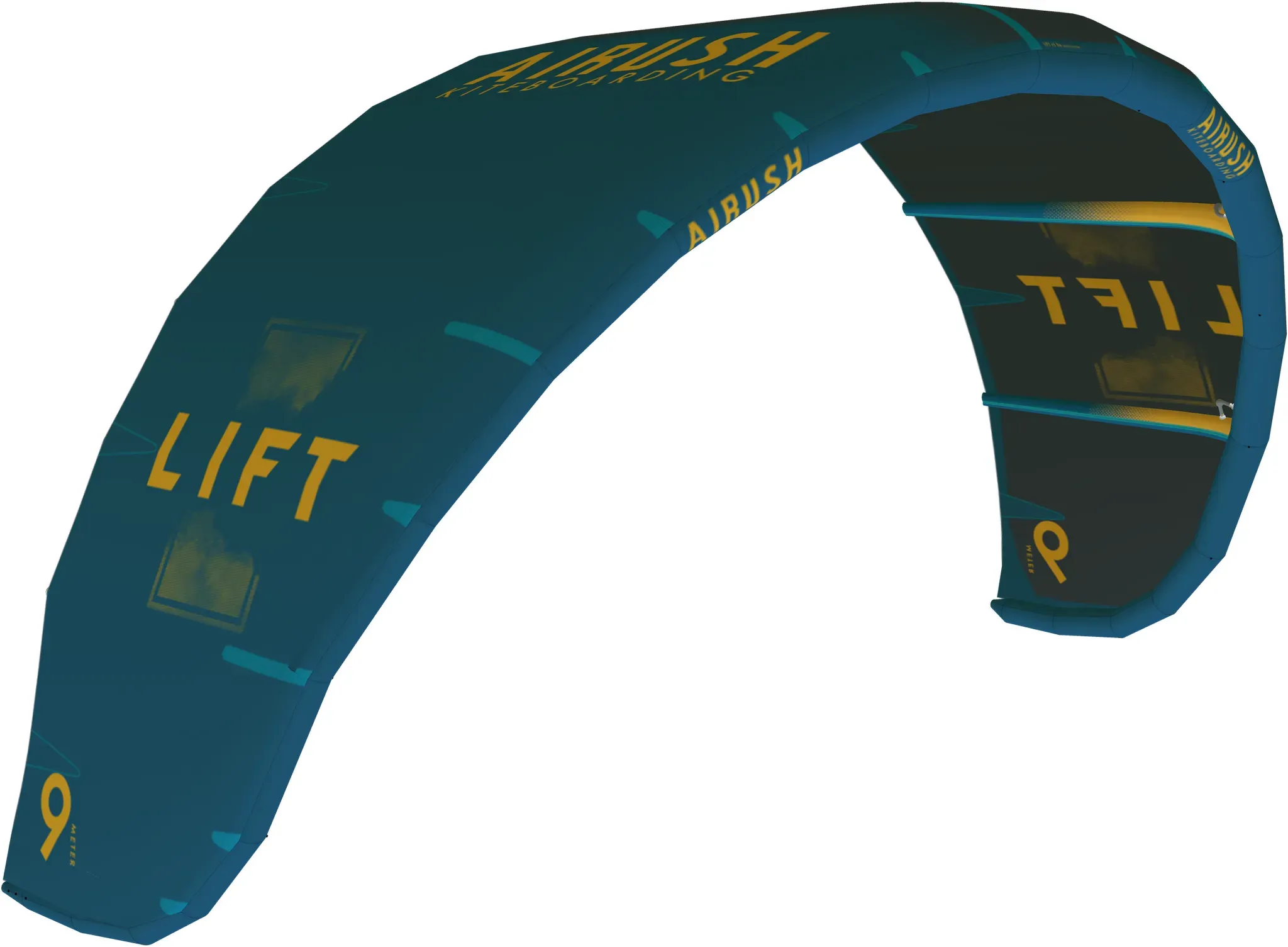 Airush Lift Kite 24 Freeride Big Air lift hangtime Surf Leicht, Farbe: yellow, Kitegröße in m2: 8