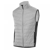 LÖFFLER M Weste Primaloft 60 Grau, Herren Primaloft Winddichte Weste, Größe 52 - Farbe Silver Grey