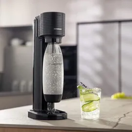 Sodastream Gaia schwarz + PET-Flasche + Zylinder