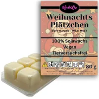 WonderWax Duftwachs WonderWax® Duftwachs Weihnachten 6 Würfel (Weihnachtsplätzchen), Duftrichtung: Weihnachtspudding