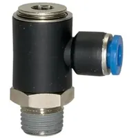 Riegler L-Steckverschraubung »Blaue Serie«, drehbar, R 1/4 a., L=30,8mm