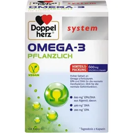 Doppelherz System Omega-3 Pflanzlich Kapseln 120 St.
