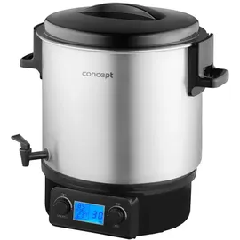 Concept ZH0040 Einkochtopf 27 l Edelstahl/schwarz