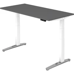 bümö elektrisch höhenverstellbarer Schreibtisch 160x80 cm mit Memory-Steuerung - Design Schreibtisch höhenverstellbar elektrisch, elektrischer
