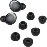kwmobile 6x Ersatz In Ear Kopfhörer kompatibel mit Samsung Galaxy Buds Pro - 3 Größen - Polster Ohrstöpsel In-Ear Ohrhörer - Schwarz