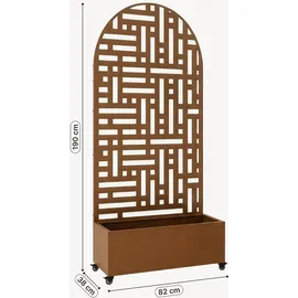 casa.pro Bernalda 190 x 82 x 38 cm Braun