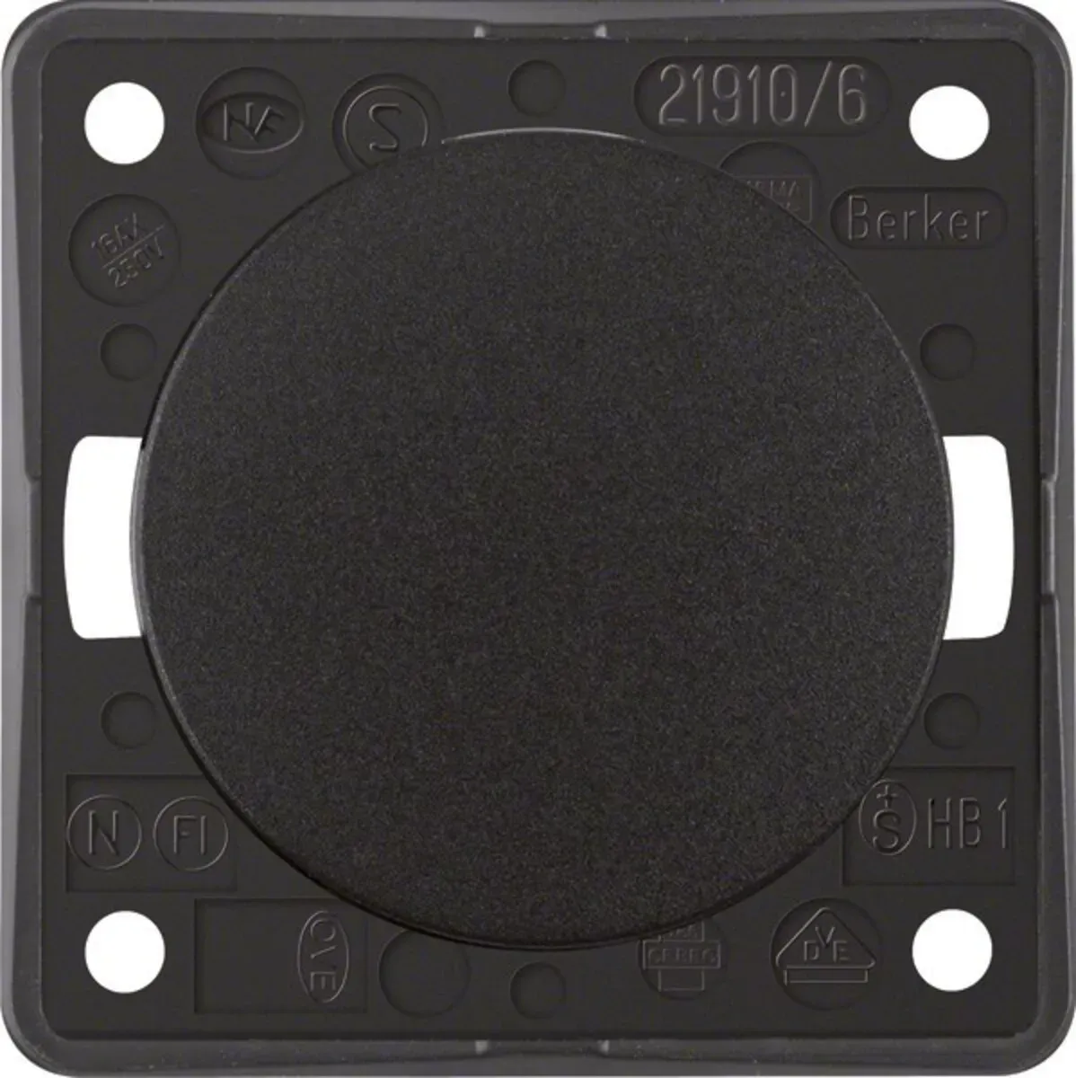 berker integro flow pure wechselschalter, schwarz gl�nzend